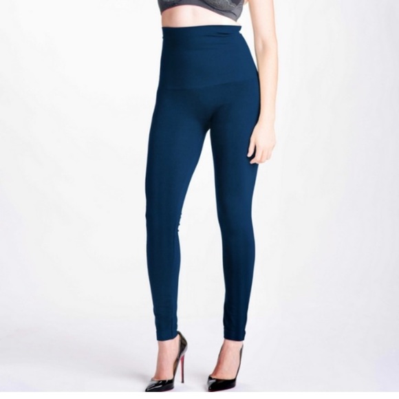 NWT Preggo Leggings Snapback Post Partum Leggings Navy Blue Size L/XL - Picture 1 of 14